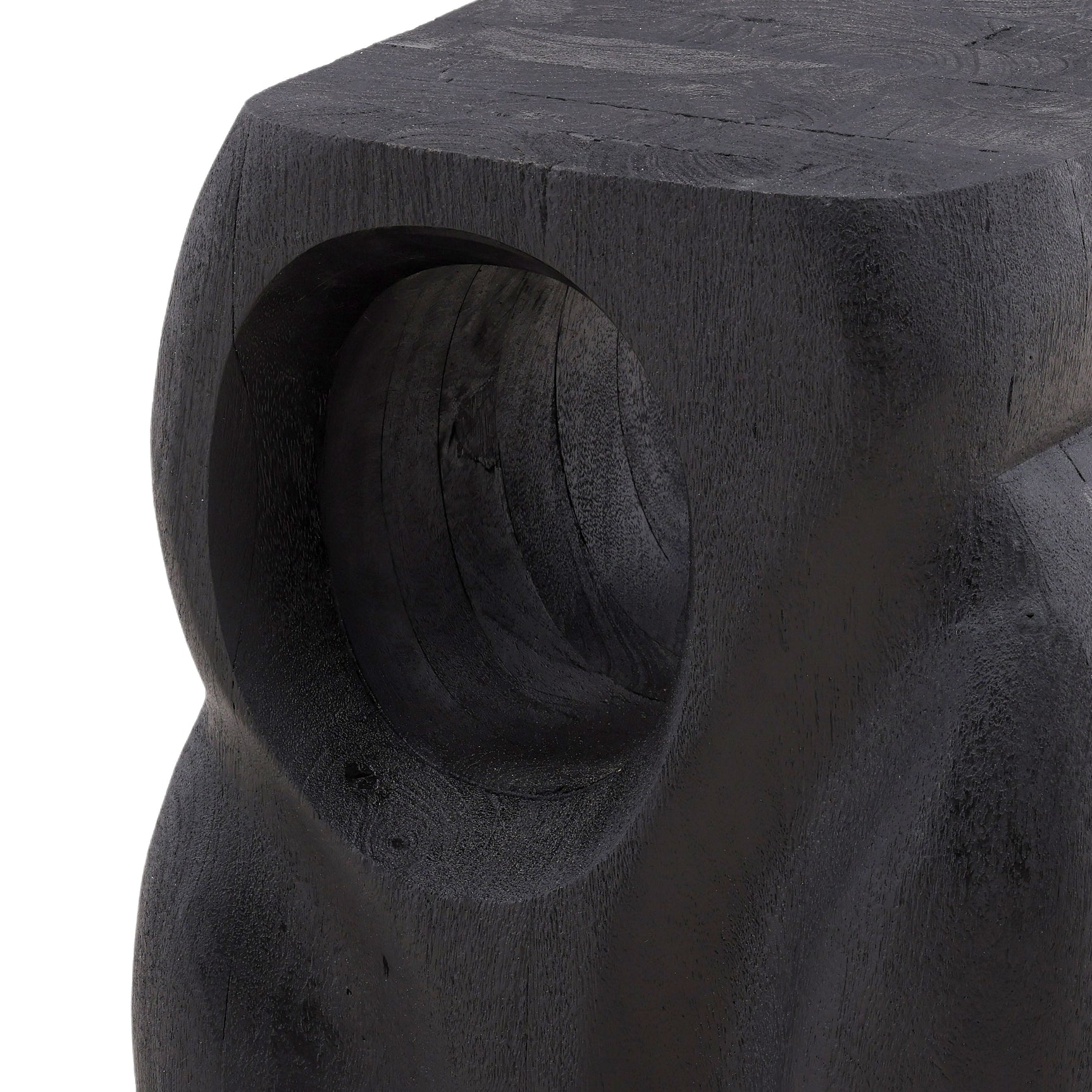 Quinby Black Side Table - Ornate Home