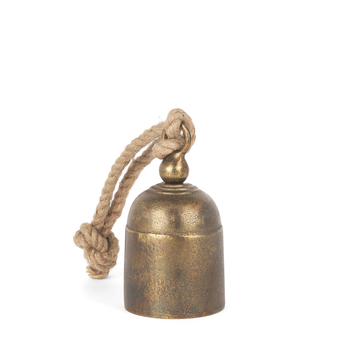 Quincy Gold Small Metal Decorative Bell Object - Ornate Home