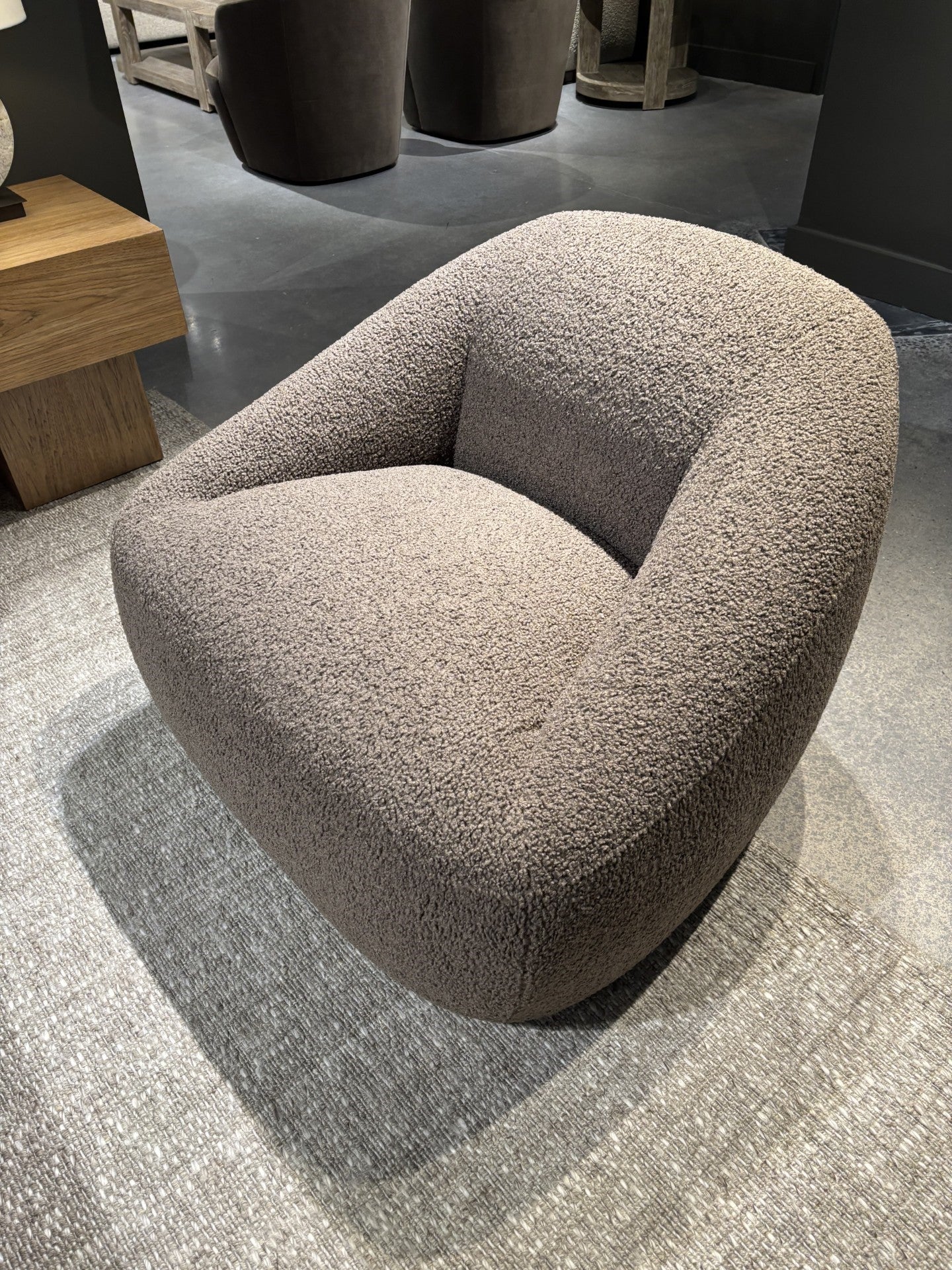 Quincy Gray Swivel Chair - Ornate Home