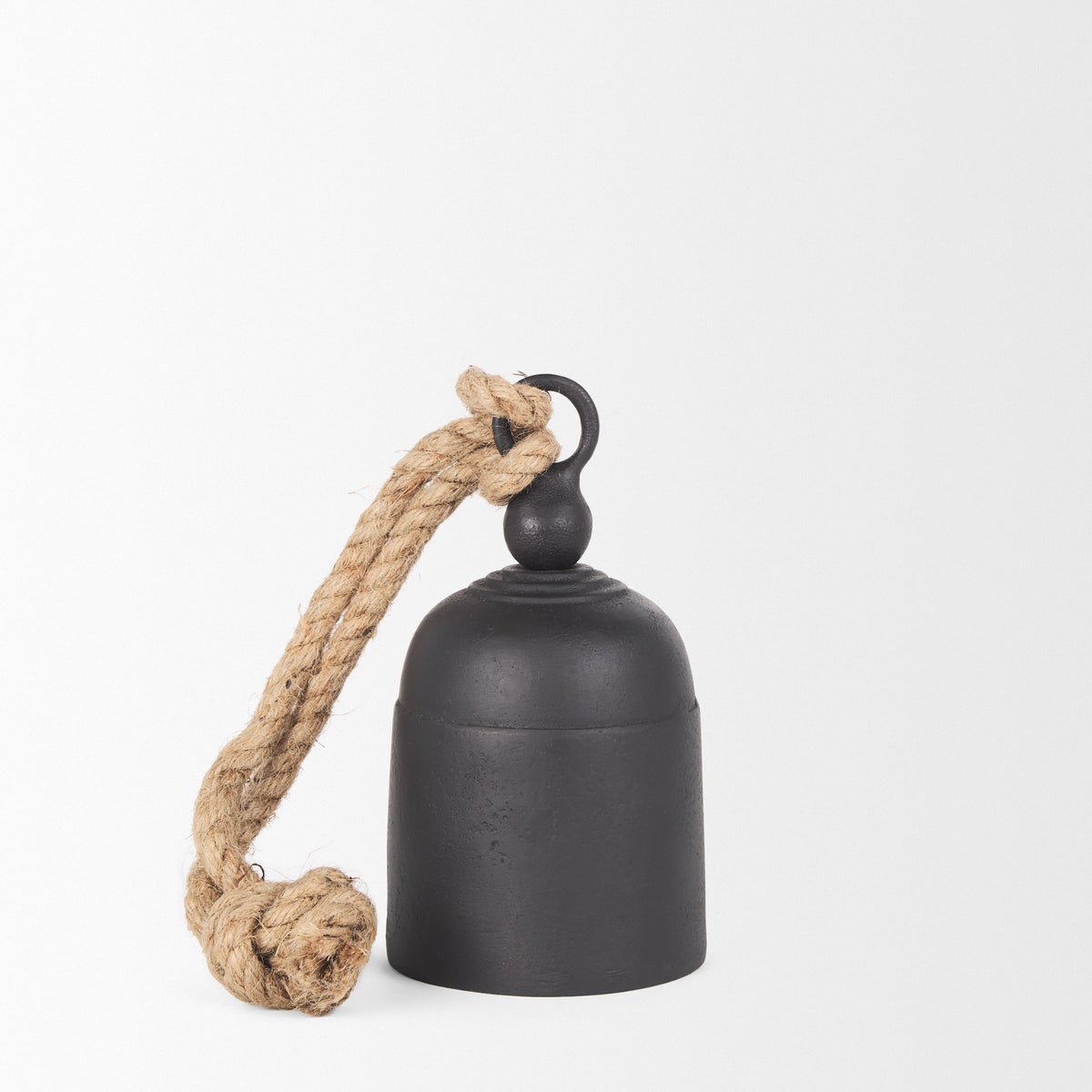 Quincy Matte Black Small Metal Decorative Bell Object - Ornate Home