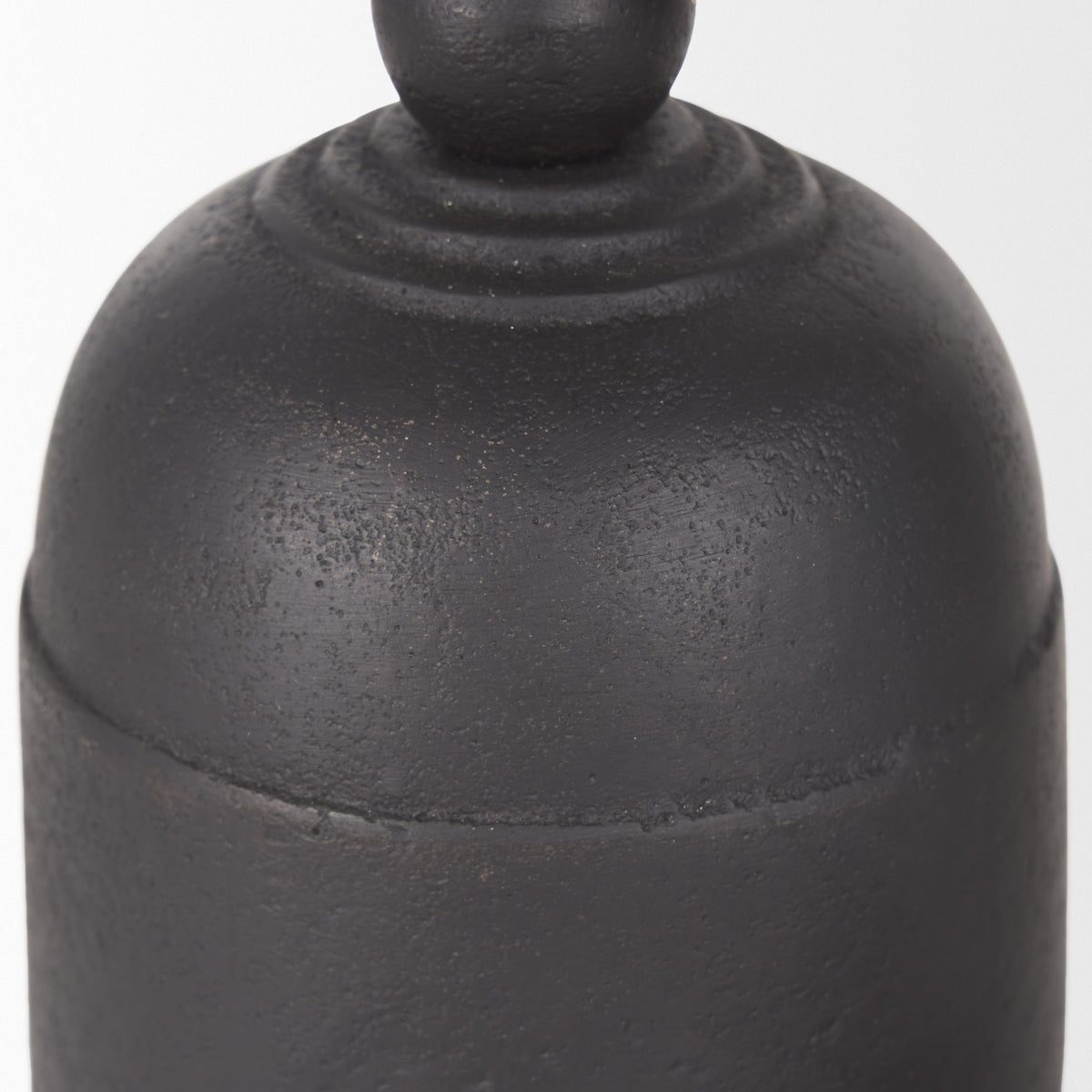 Quincy Matte Black Small Metal Decorative Bell Object - Ornate Home