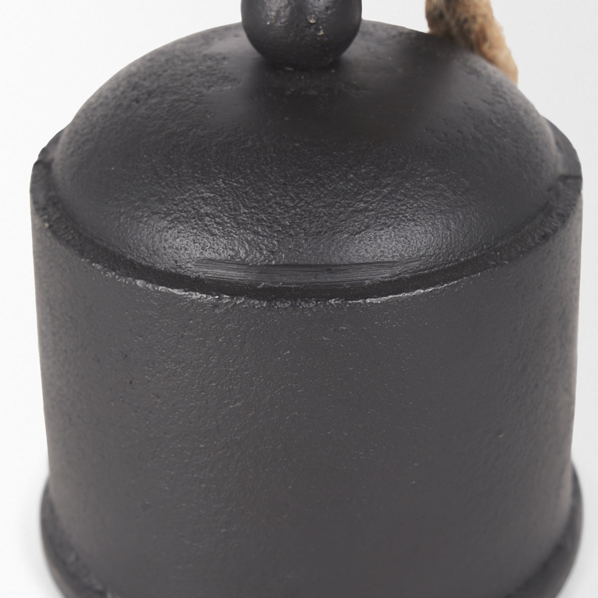 Quincy Medium Matte Black Metal Decorative Bell Object - Ornate Home