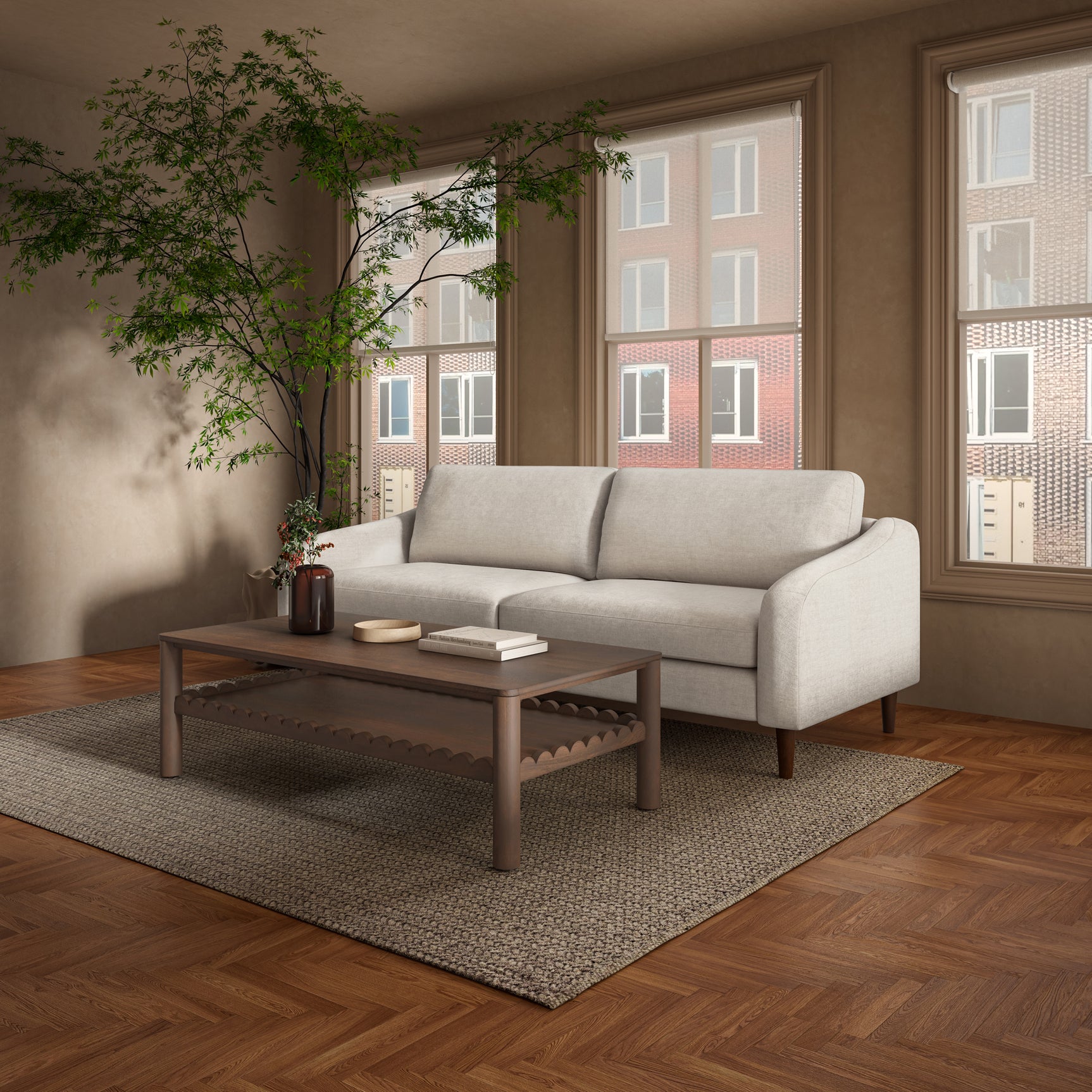 Quinn Oatmeal Sofa - Ornate Home