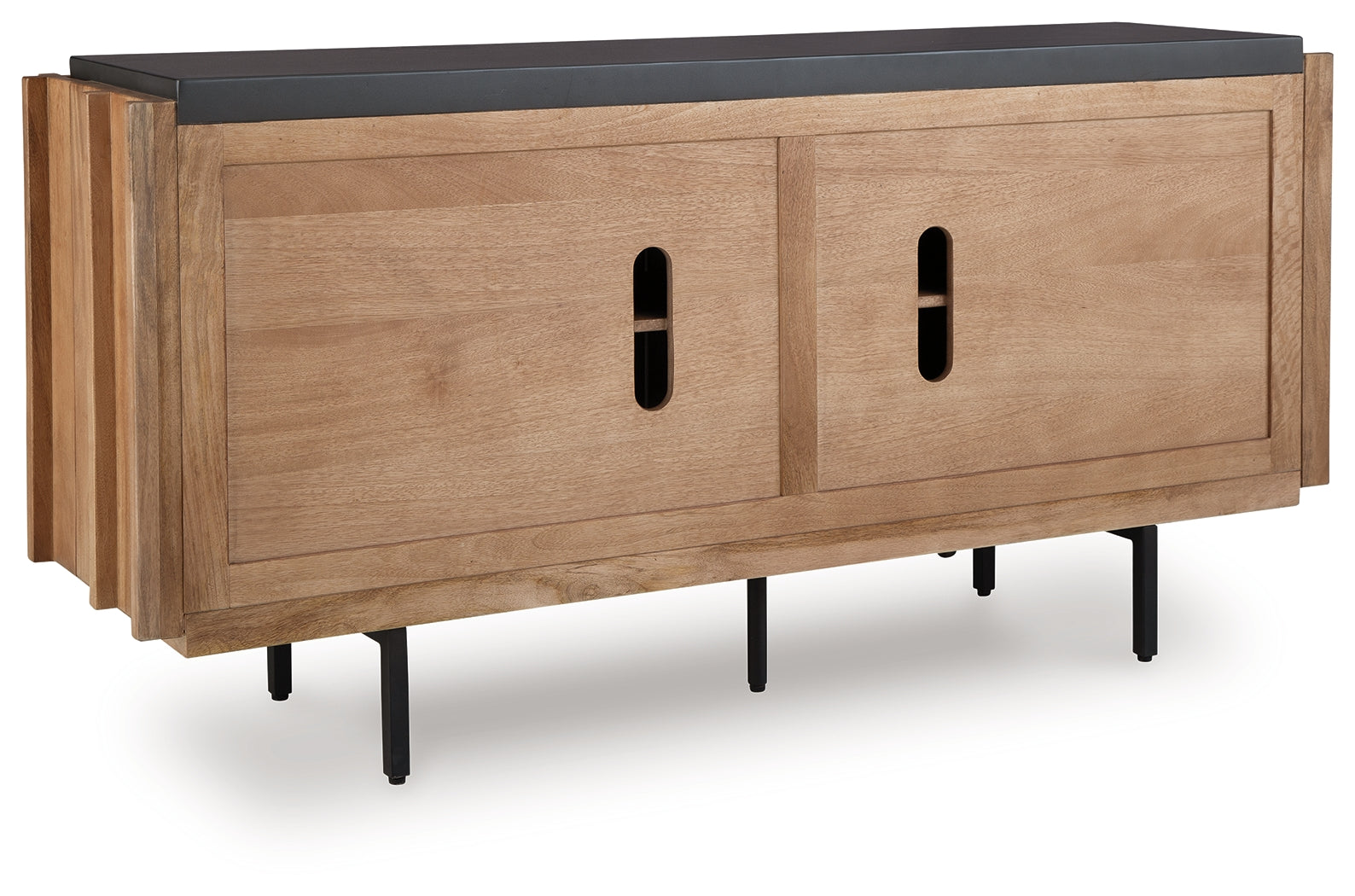 Quintavious Brown/Charcoal Accent Cabinet (Online Special Price) - Ornate Home