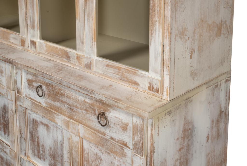 Cortina Living White Center Media Unit & Hutch