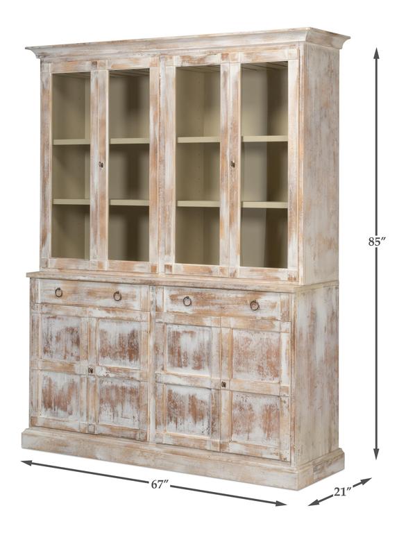 Cortina Living White Center Media Unit & Hutch
