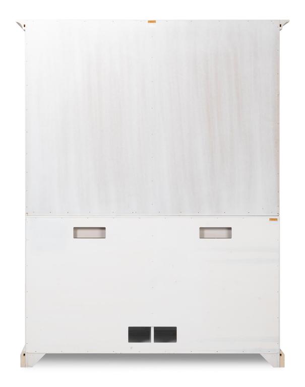 Cortina White Center Media Unit & Hutch