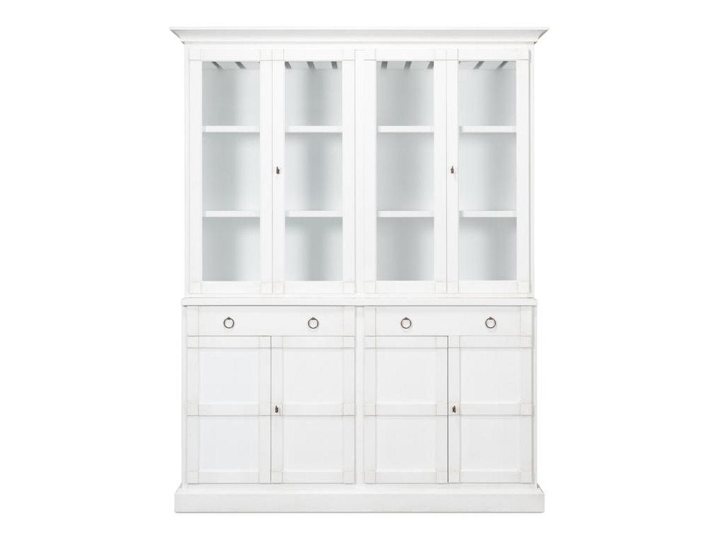 Cortina White Center Media Unit & Hutch