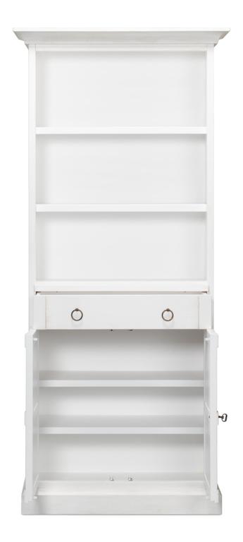Cortina White Bookcase With Doors