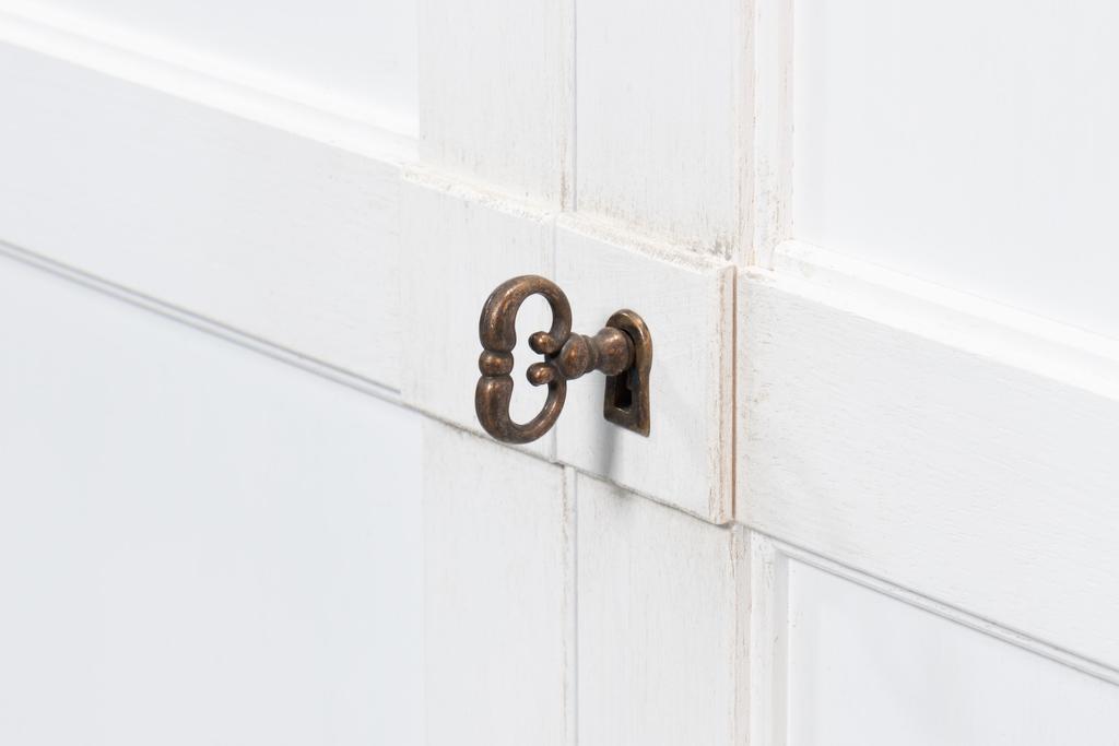 Cortina White Bookcase With Doors