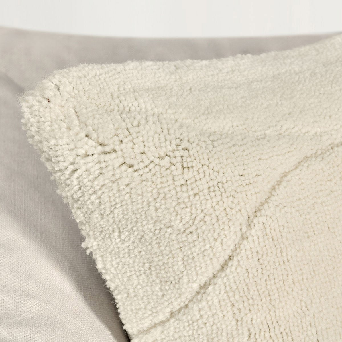 RN Mercer Ivory Wool Throw Pillow (Set of 2) - Ornate Home