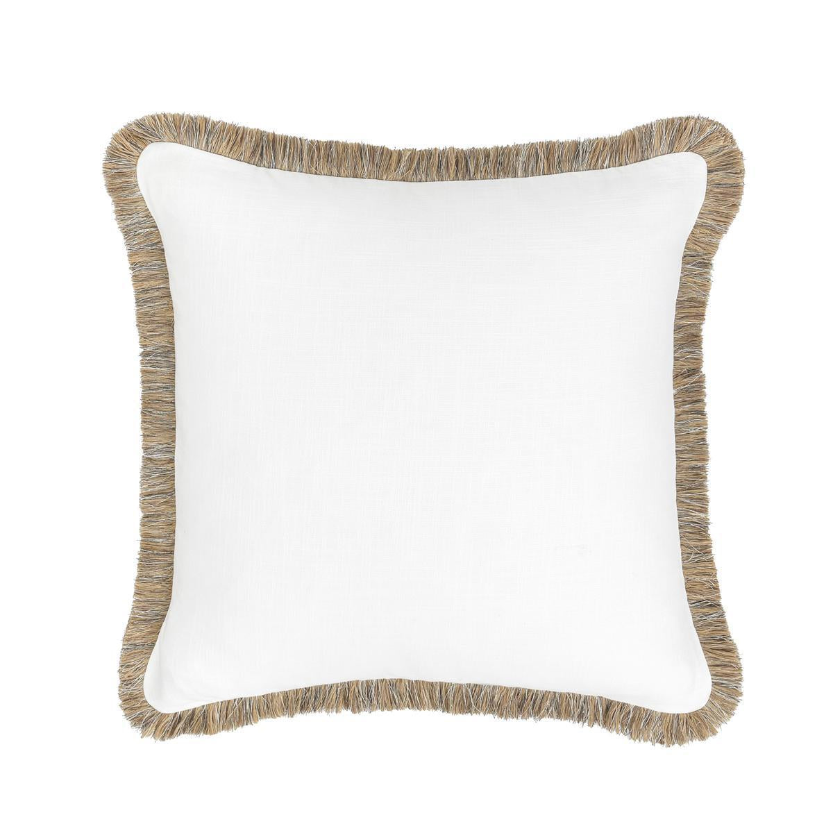 RO Cara Ivory/Natural Multiple Sizes Throw Pillow - Ornate Home