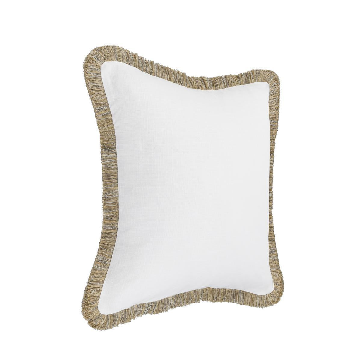 RO Cara Ivory/Natural Multiple Sizes Throw Pillow - Ornate Home