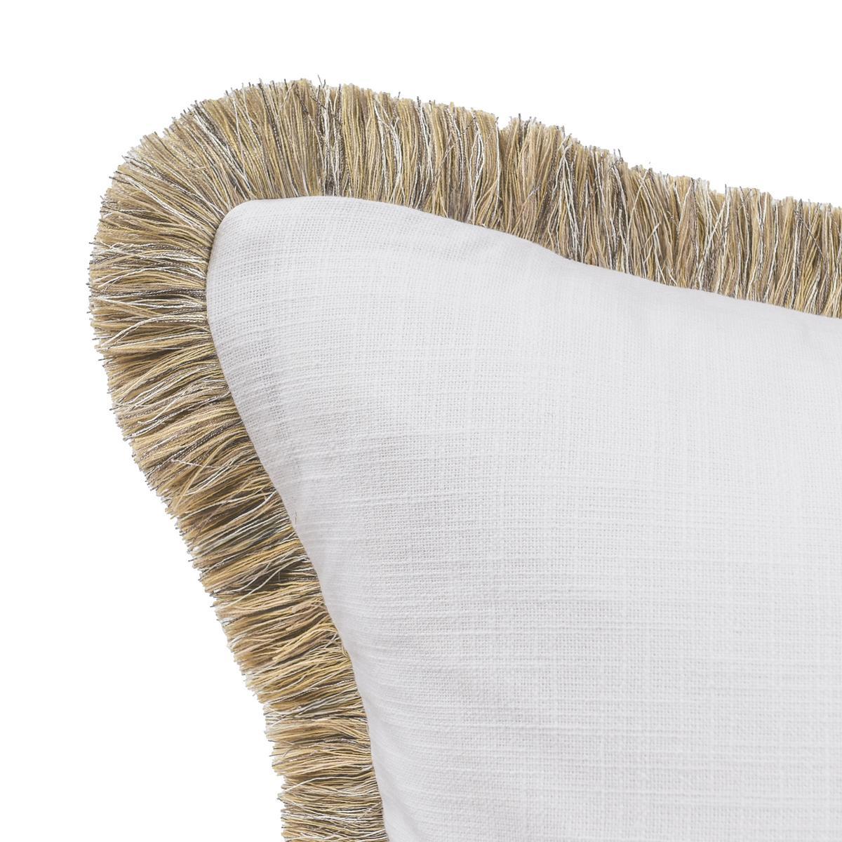 RO Cara Ivory/Natural Multiple Sizes Throw Pillow - Ornate Home