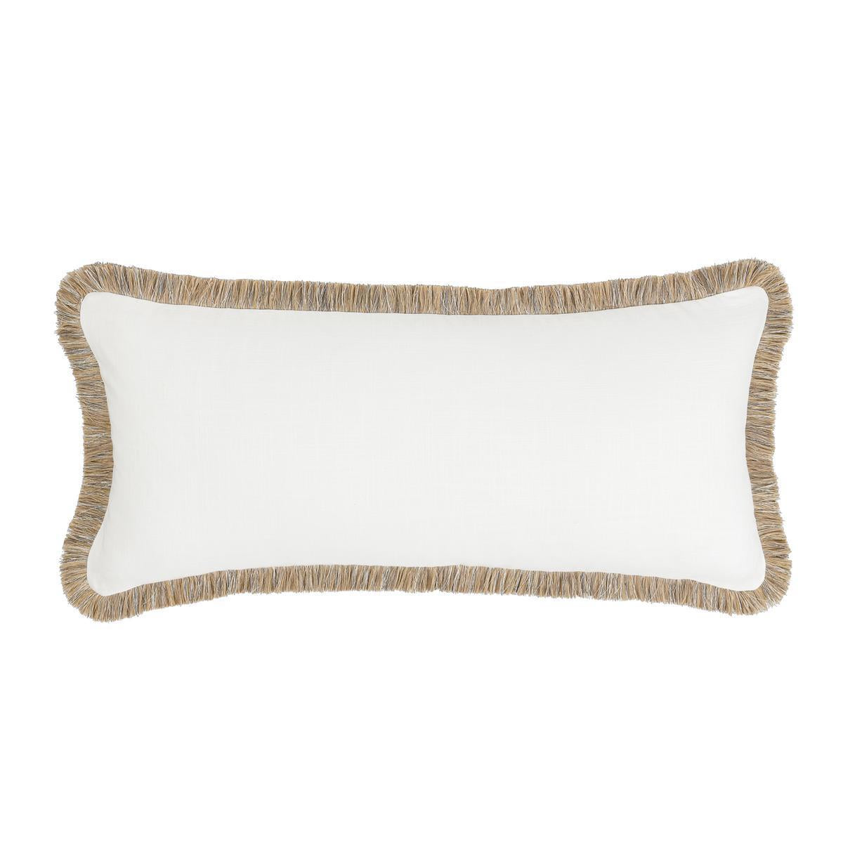 RO Cara Ivory/Natural Multiple Sizes Throw Pillow - Ornate Home