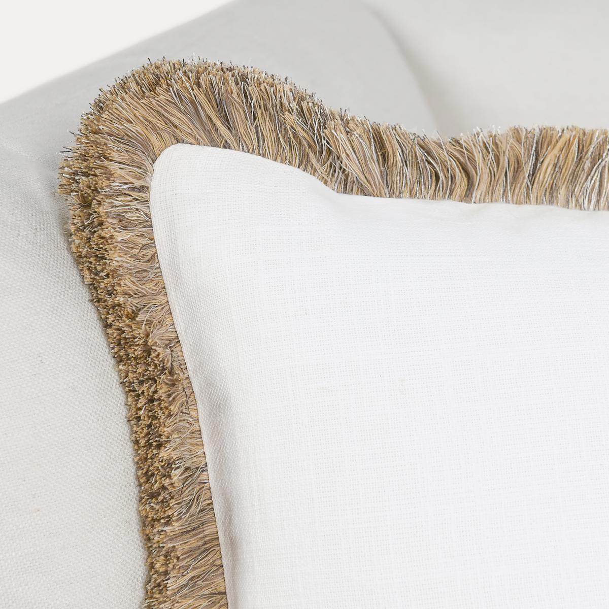 RO Cara Ivory/Natural Multiple Sizes Throw Pillow - Ornate Home