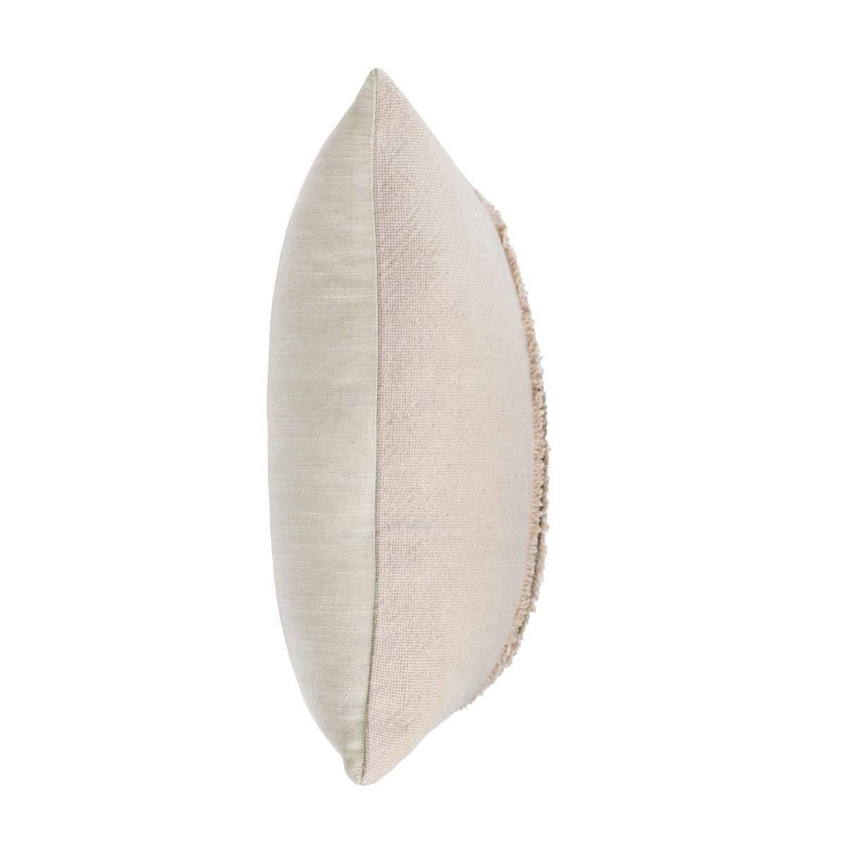 RO Lira Natural/Silver Multiple Sizes Throw Pillow - Ornate Home
