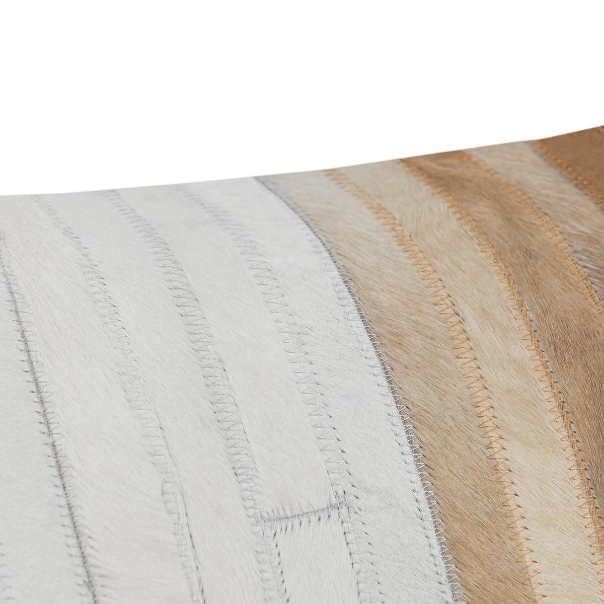 RO Meru Hide Tan Multi 20x20 Throw Pillow (Set of 2) - Ornate Home