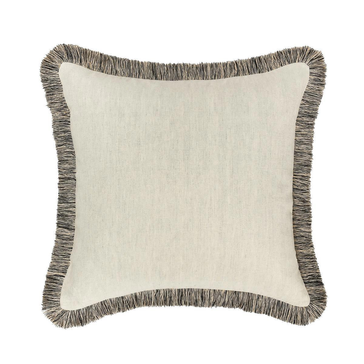RO Nola Natural/Black Multiple Sizes Throw Pillow - Ornate Home