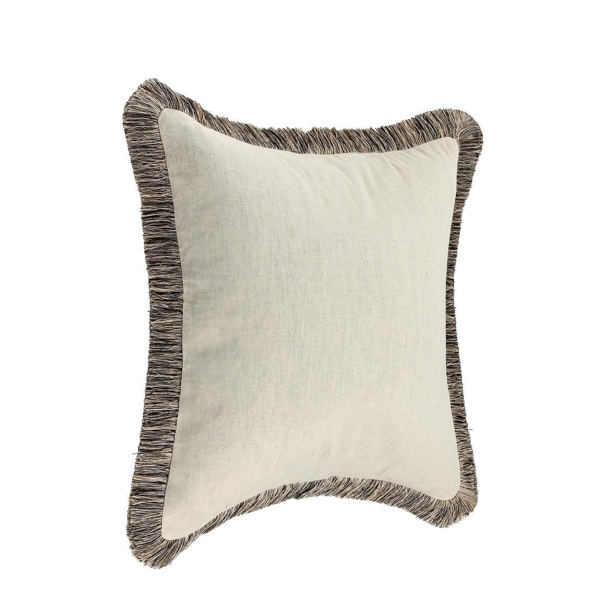 RO Nola Natural/Black Multiple Sizes Throw Pillow - Ornate Home