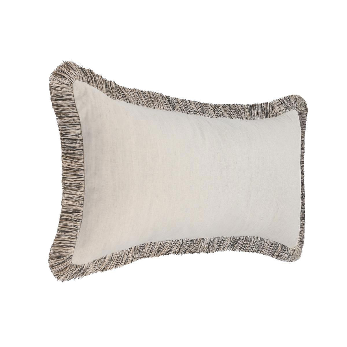 RO Nola Natural/Black Multiple Sizes Throw Pillow - Ornate Home