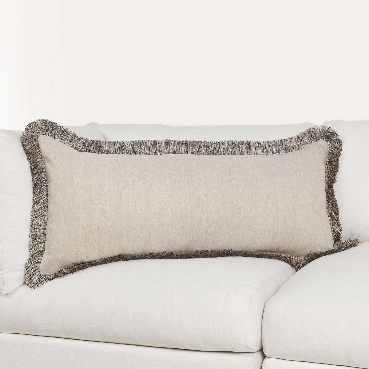 RO Nola Natural/Black Multiple Sizes Throw Pillow - Ornate Home