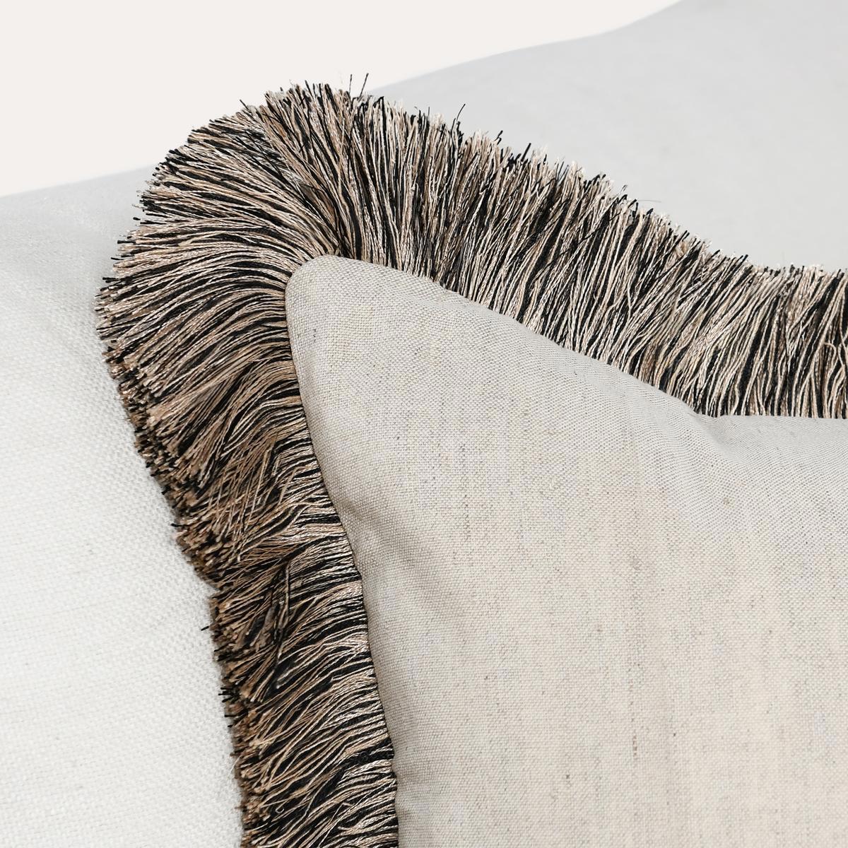 RO Nola Natural/Black Multiple Sizes Throw Pillow - Ornate Home