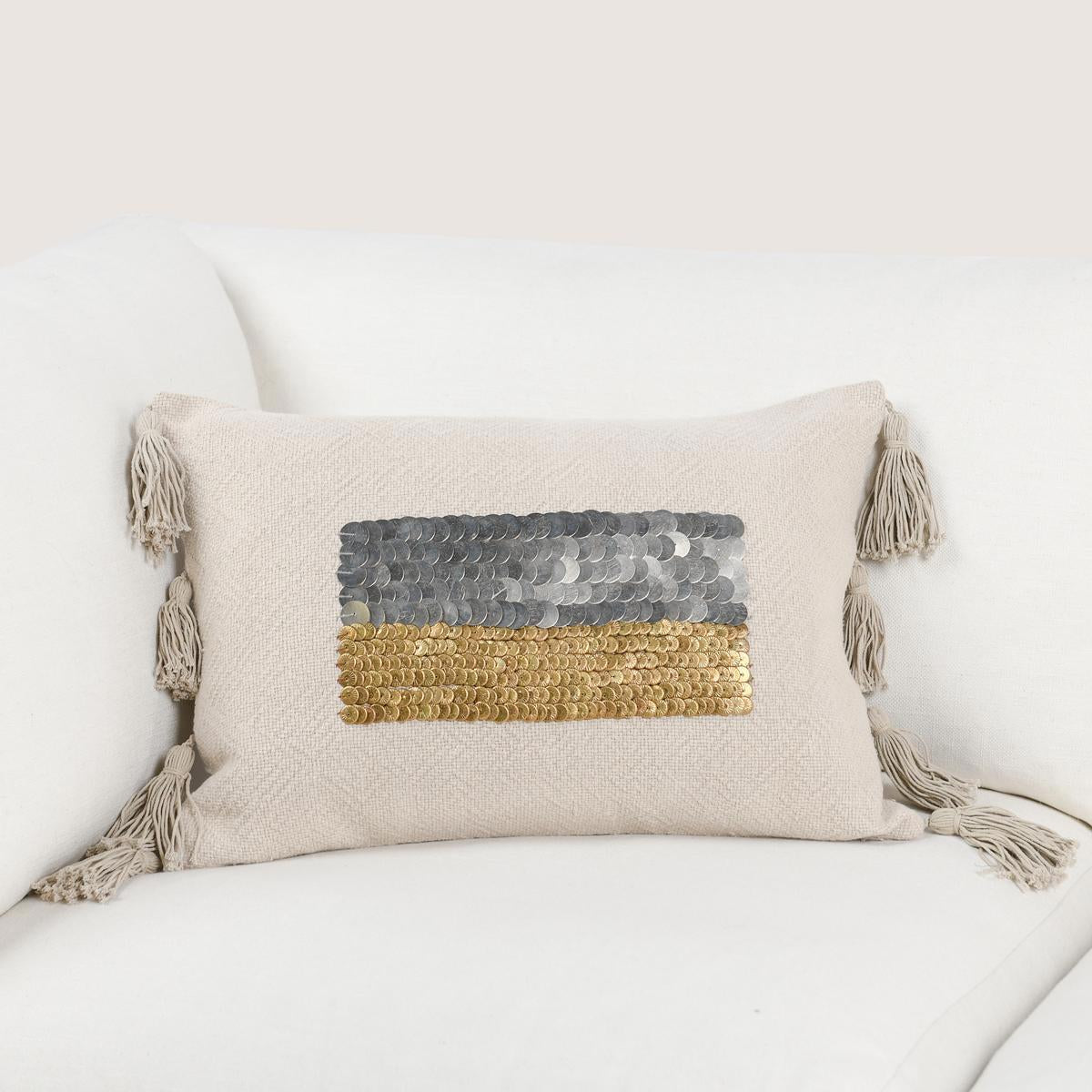 RO Tanga Natural 14x20 Throw Pillow - Ornate Home