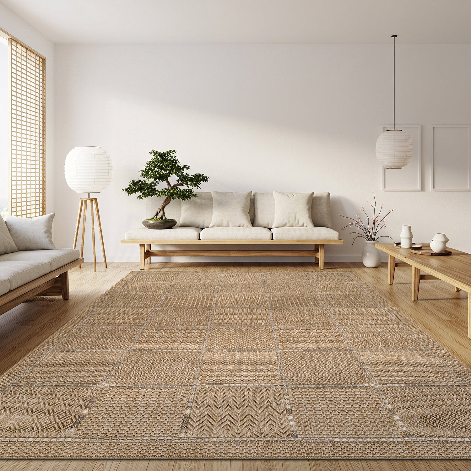 Royce Natural 5 Rug | Fade-Resistant Indoor/Outdoor