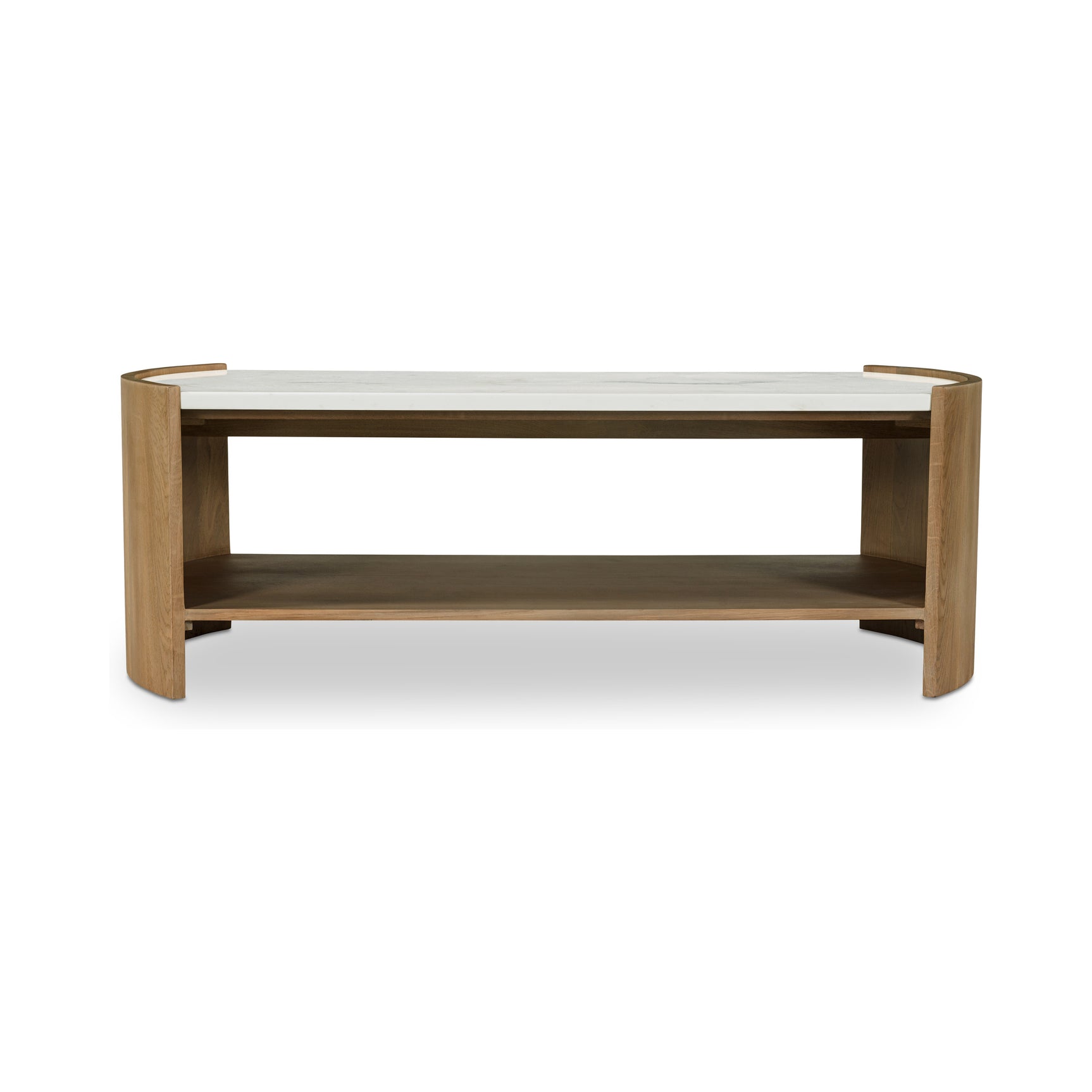Fern White/Brown Coffee Table