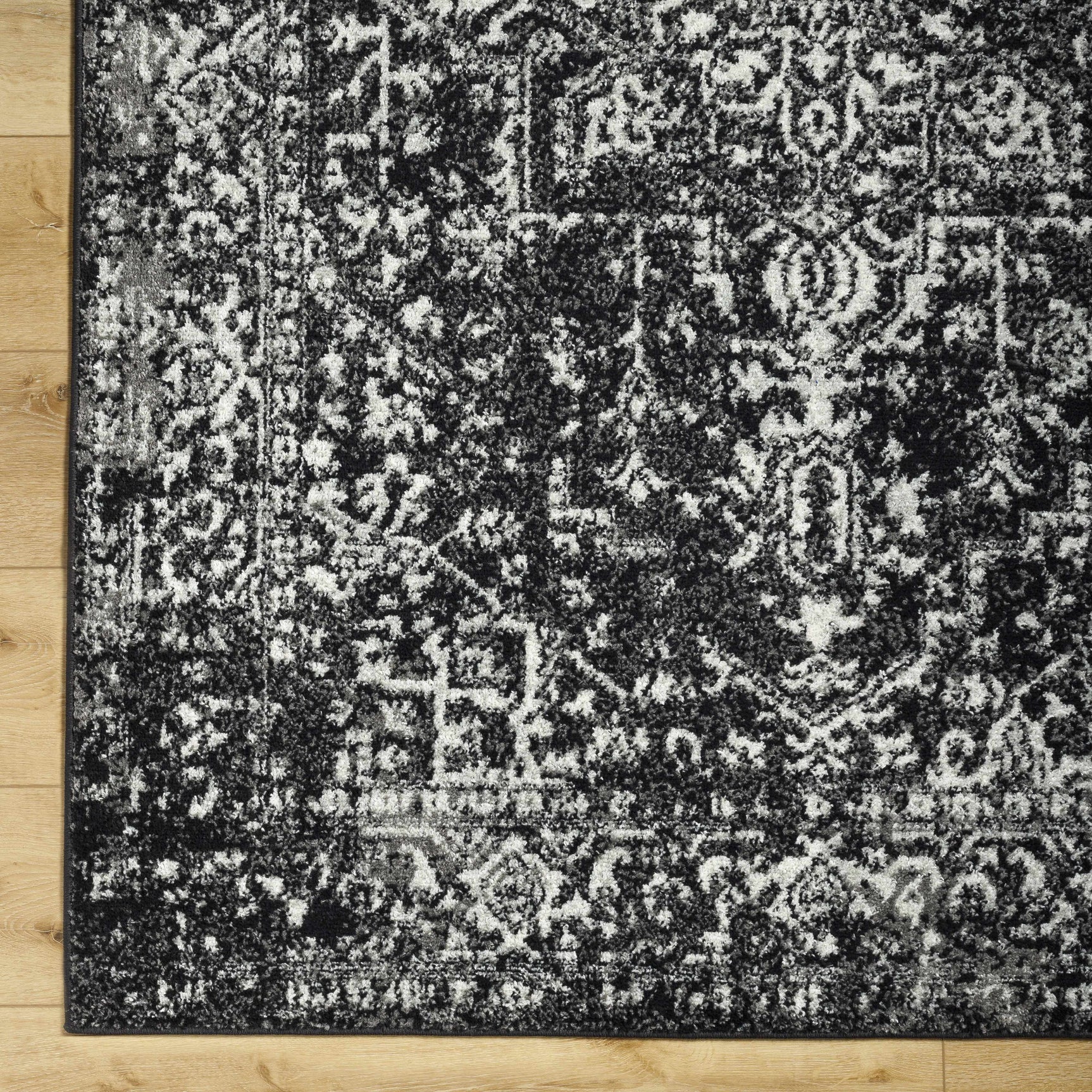 Rachel Black Area Rug - Ornate Home