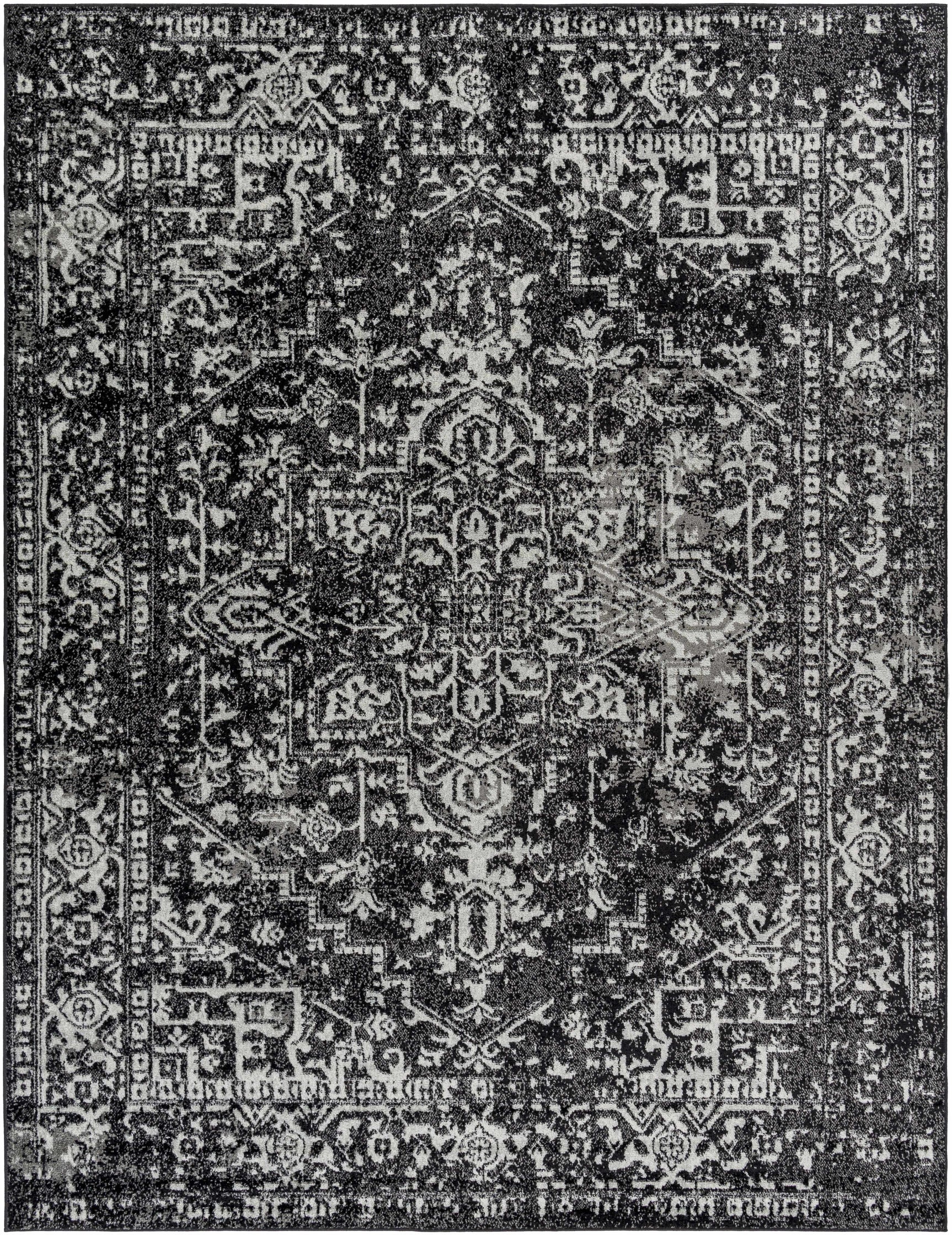 Rachel Black Area Rug - Ornate Home