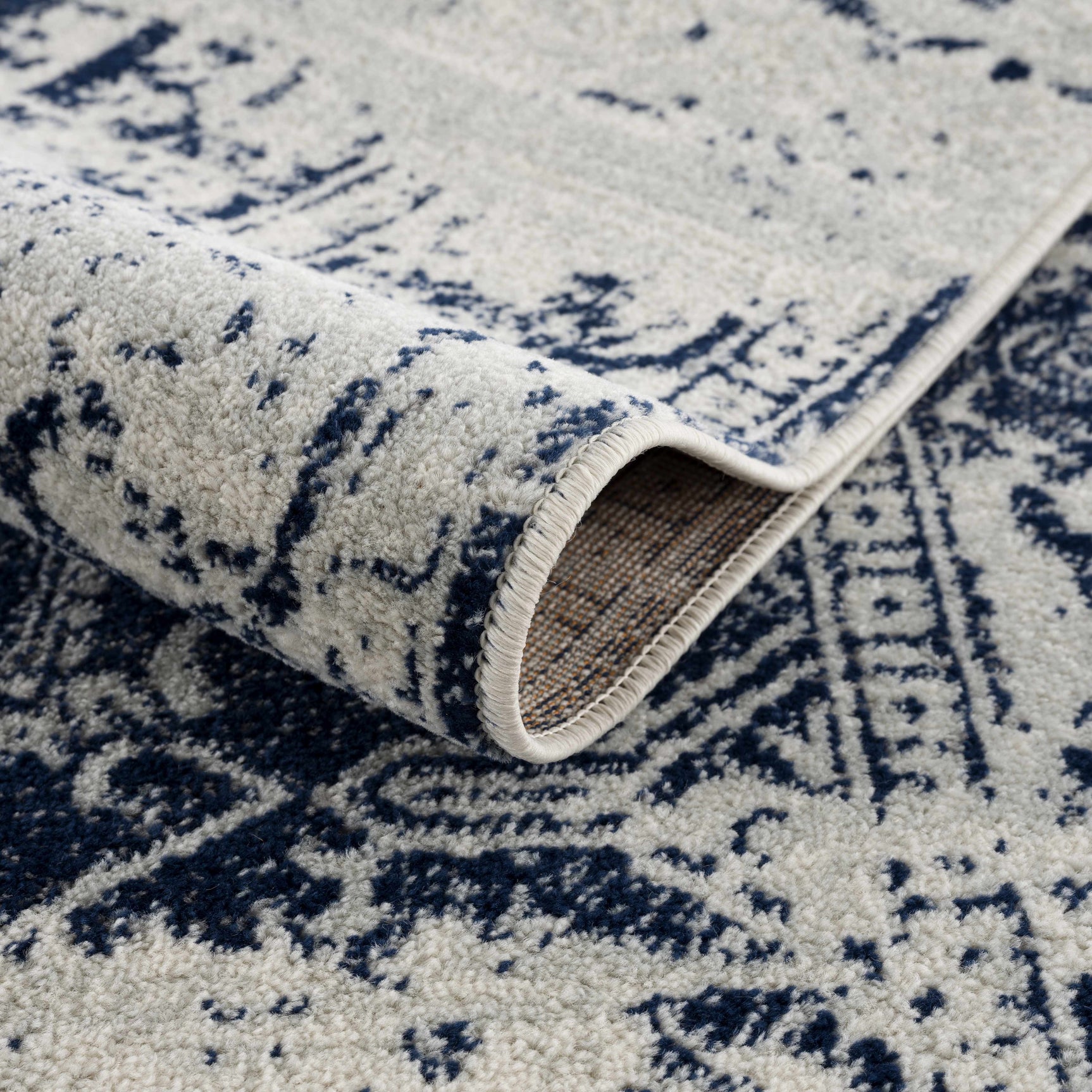 Rachel Navy Area Rug - Ornate Home