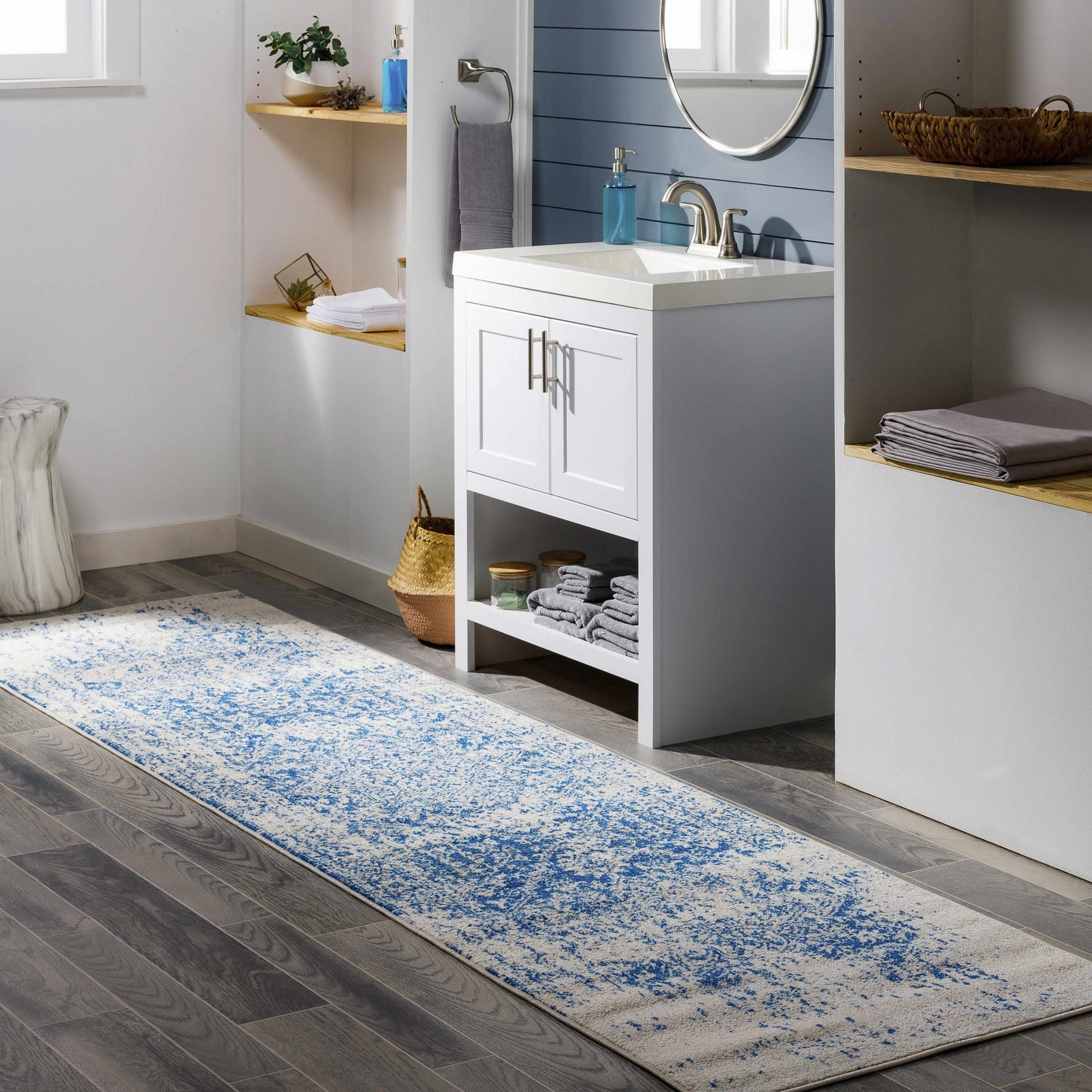 Rachel Navy Area Rug - Ornate Home