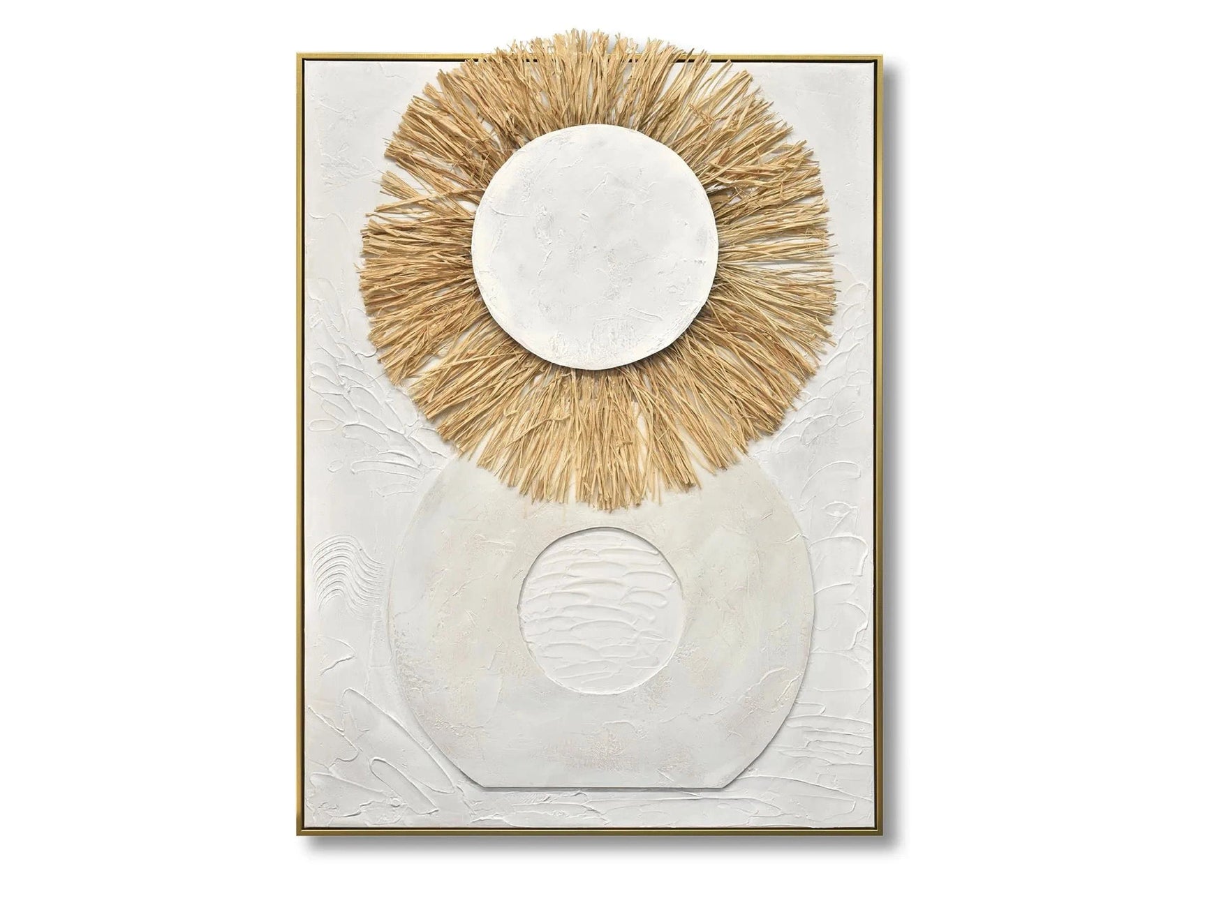 Radiant Sun & Earth Textured Modern Wall Art - Ornate Home