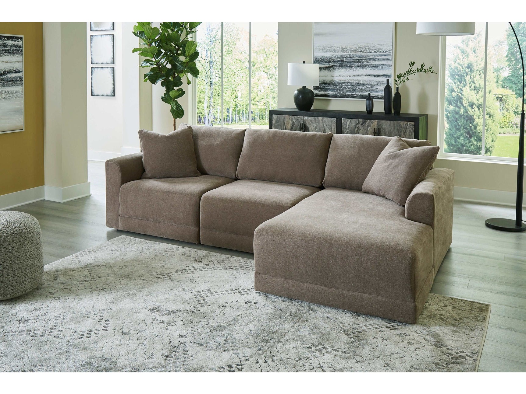 Raeanna Storm RAF Chaise Sectional / 3pc - Ornate Home