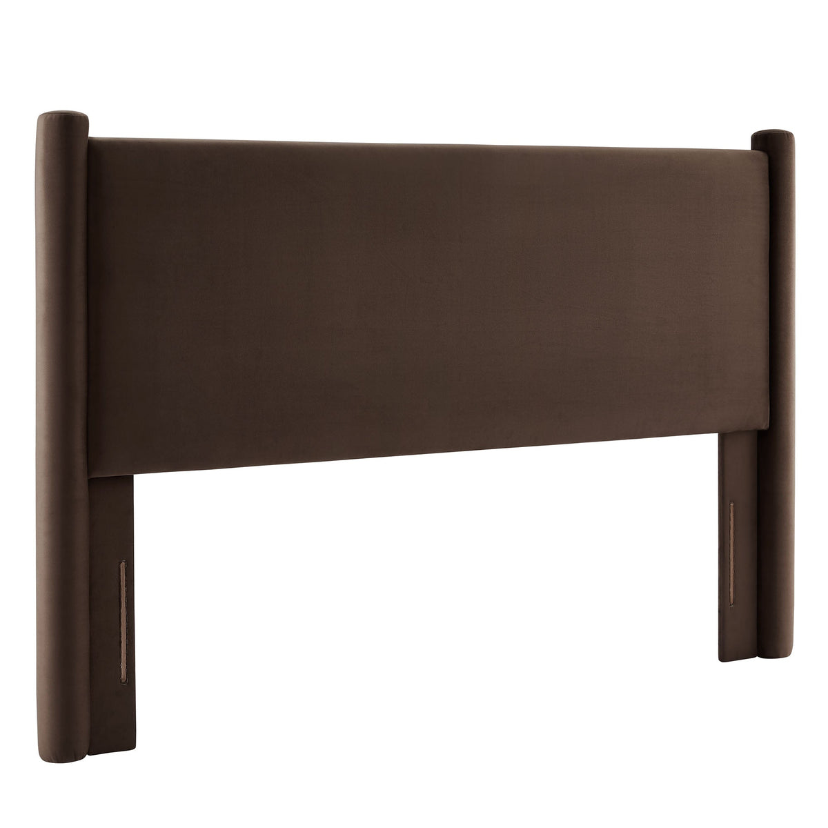 Rael Chocolate Brown Performance Velvet Full Headboard - Ornate Home