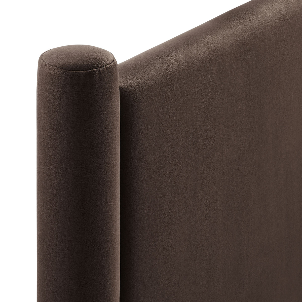 Rael Chocolate Brown Performance Velvet Full Headboard - Ornate Home