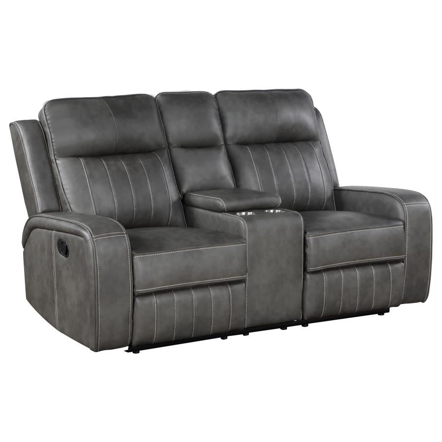 Raelynn Grey 2-piece Motion Reclining Sofa Set - Ornate Home