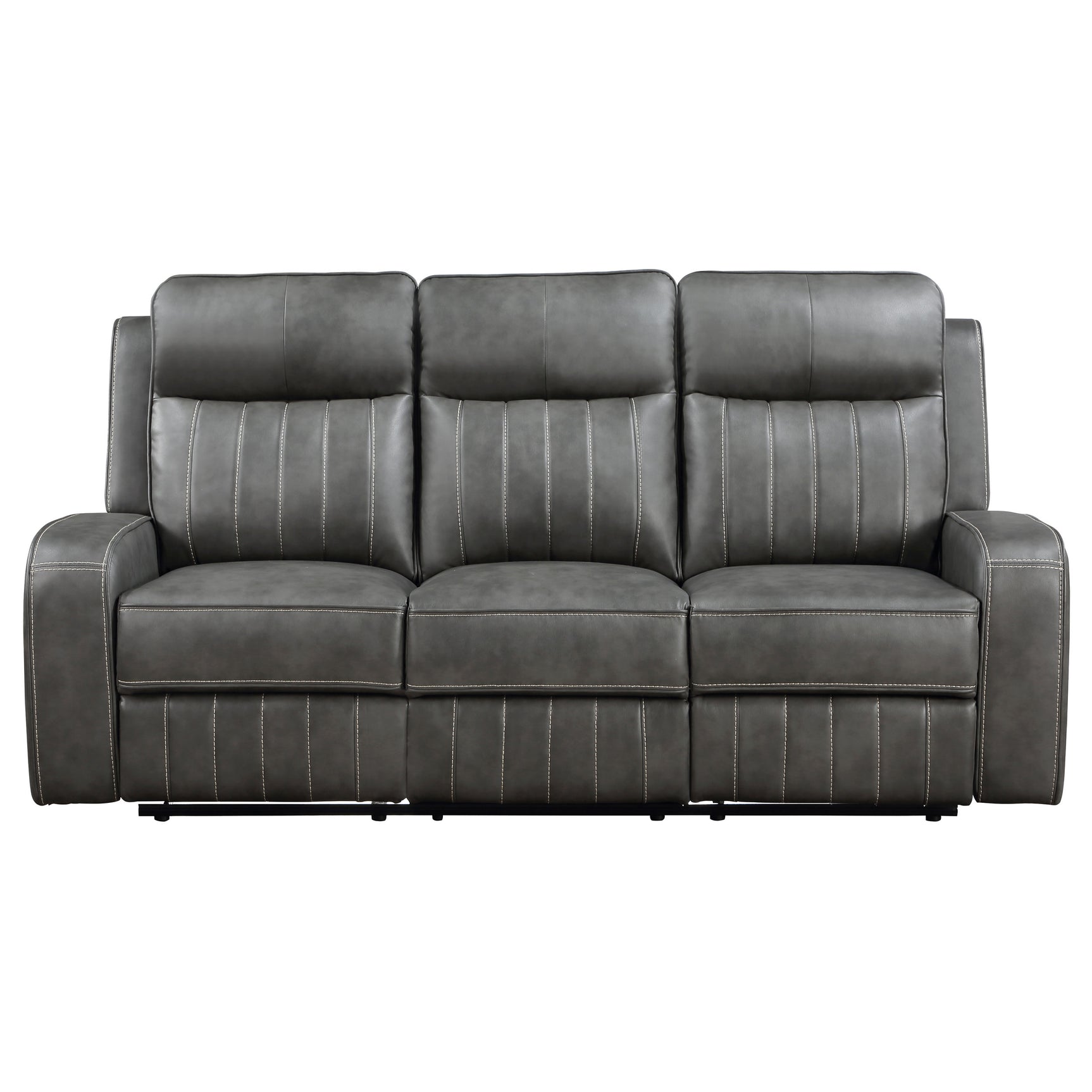Raelynn Grey Reclining Sofa - Ornate Home
