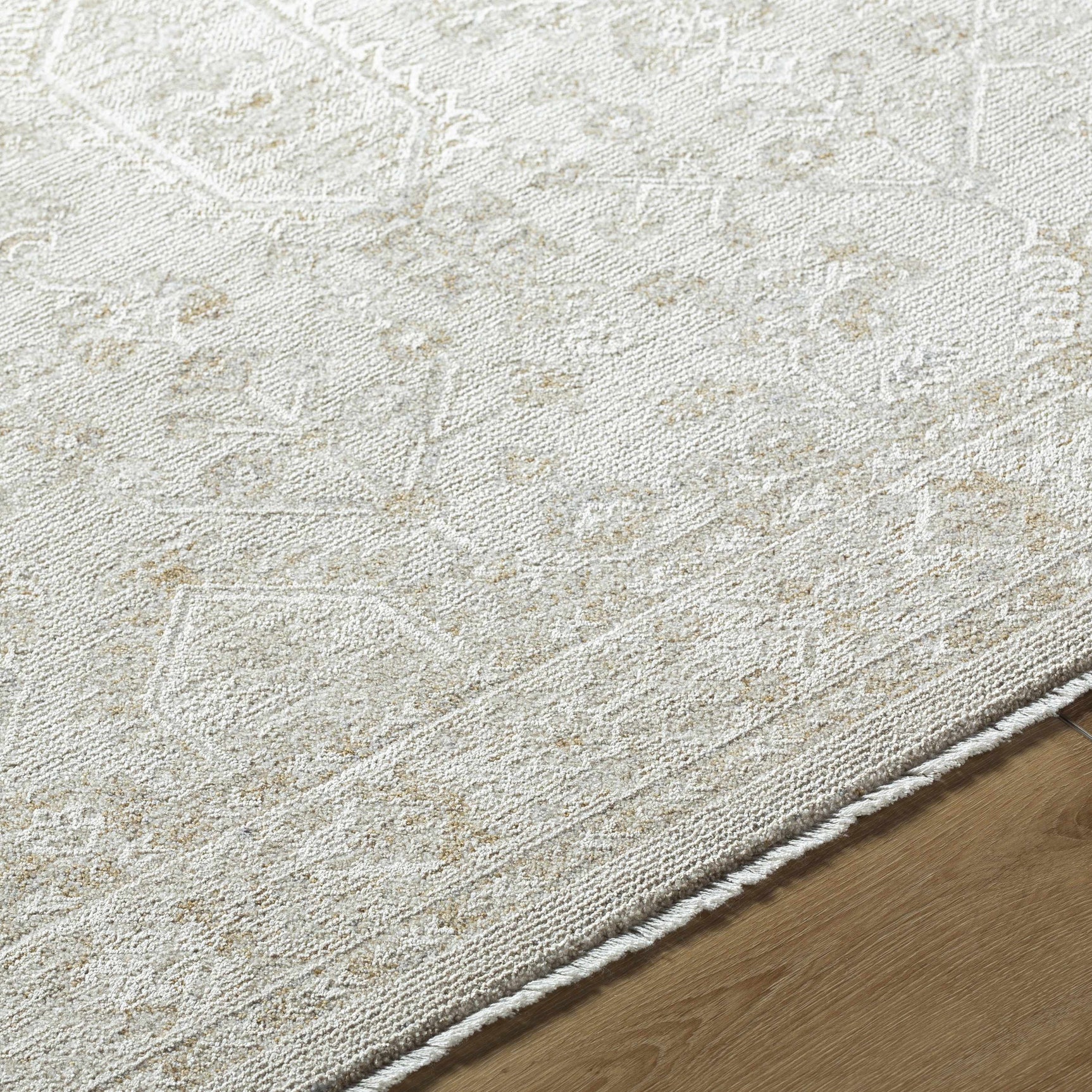 Rafee Ivory Luxe Area Rug - Ornate Home