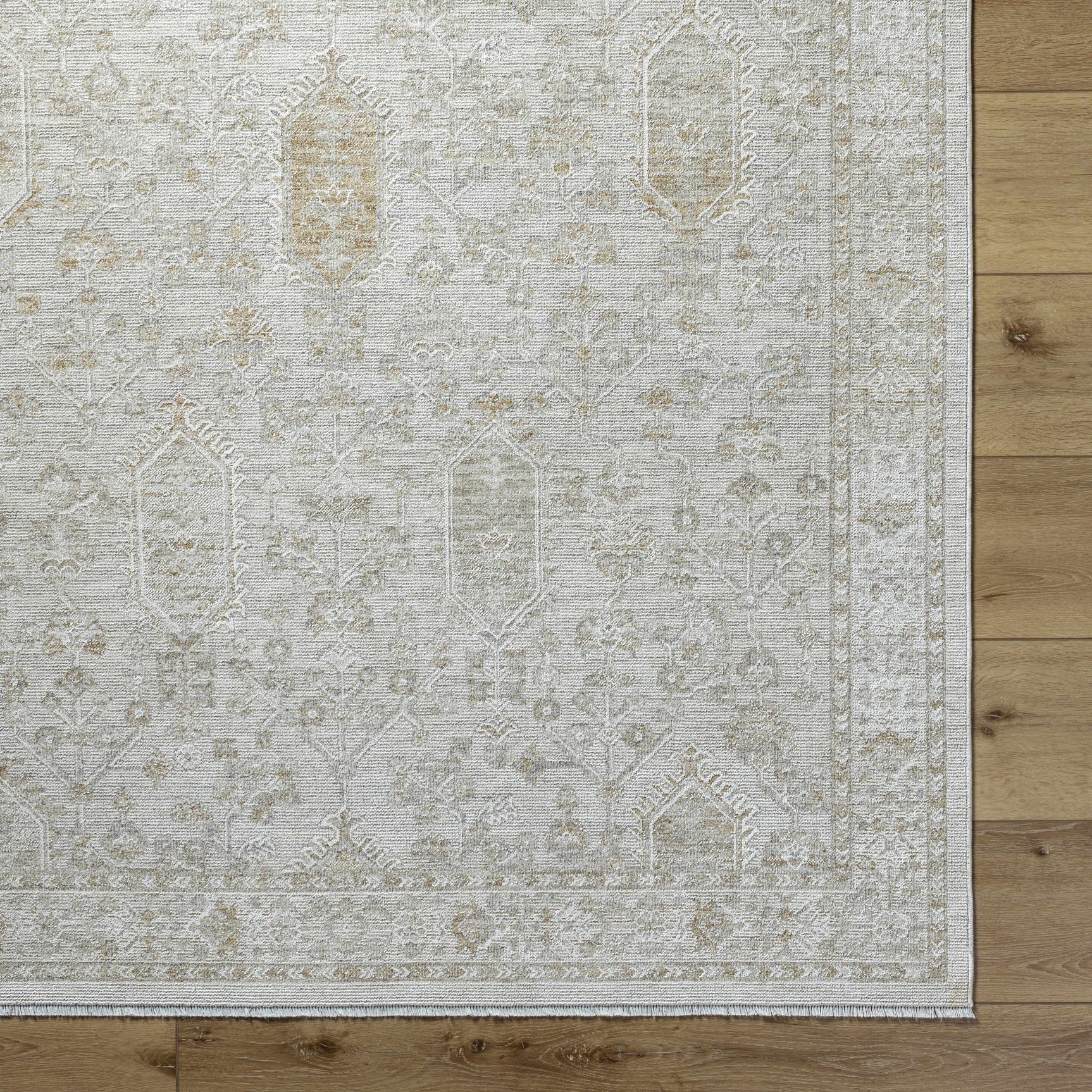 Rafee Ivory Luxe Area Rug - Ornate Home