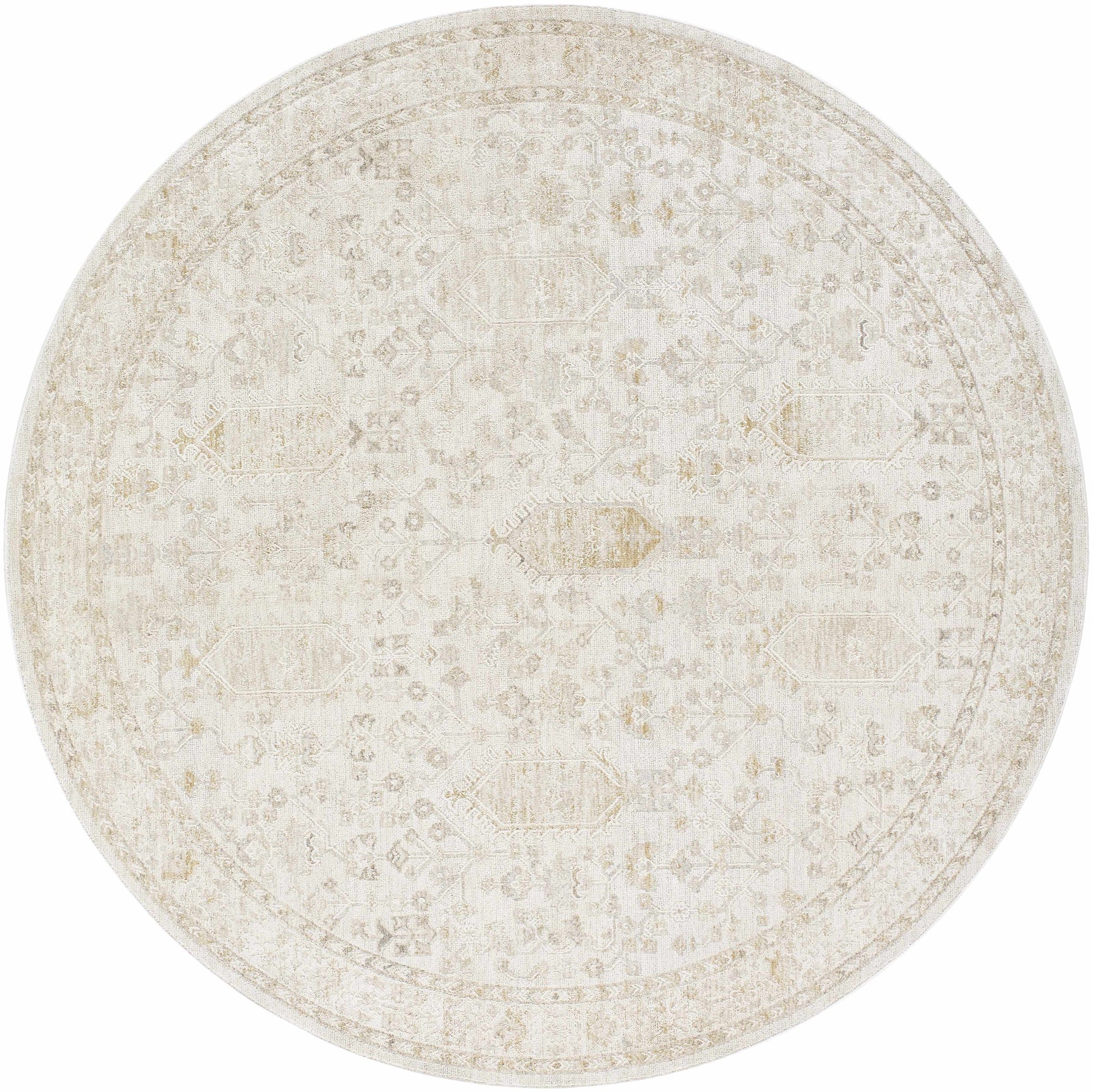 Rafee Ivory Luxe Area Rug - Ornate Home