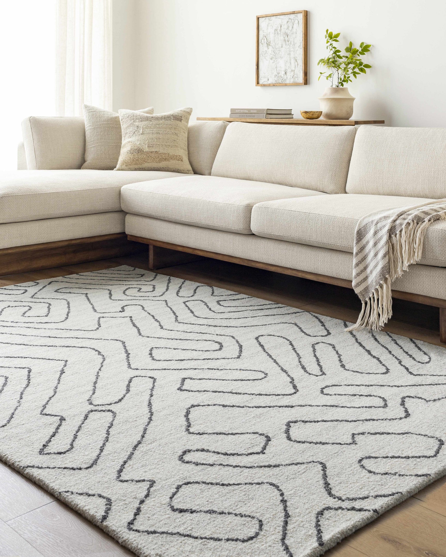 Raffi Ivory Area Rug - Clearance - Ornate Home