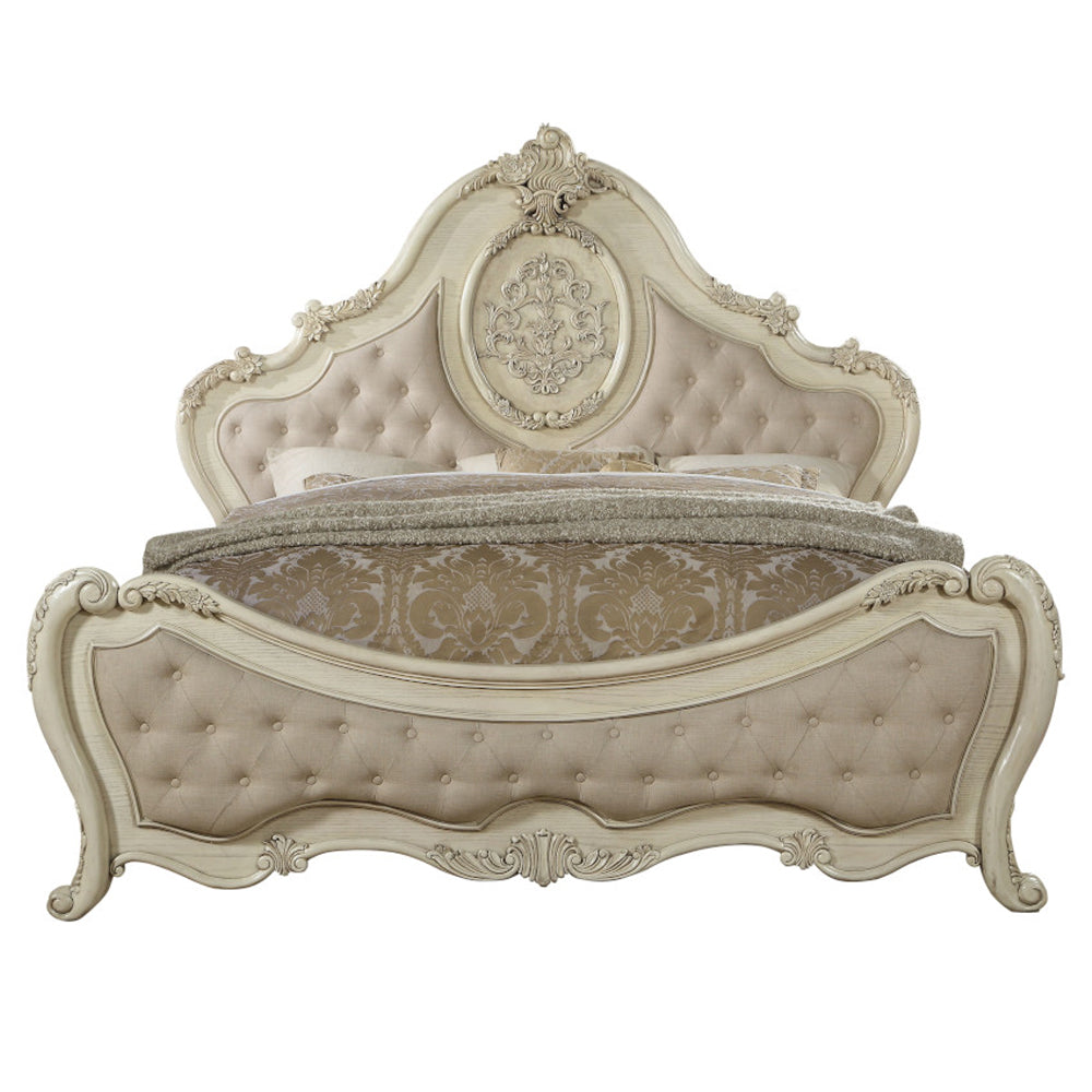 Ragenardus Vintage White California King Bed - Ornate Home