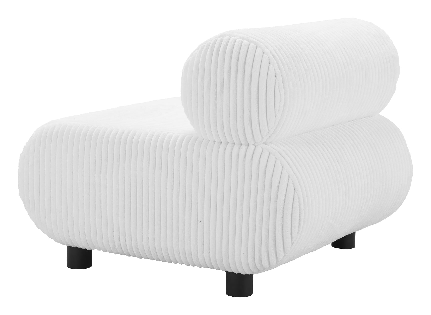 Rahat White Accent Chair - Ornate Home