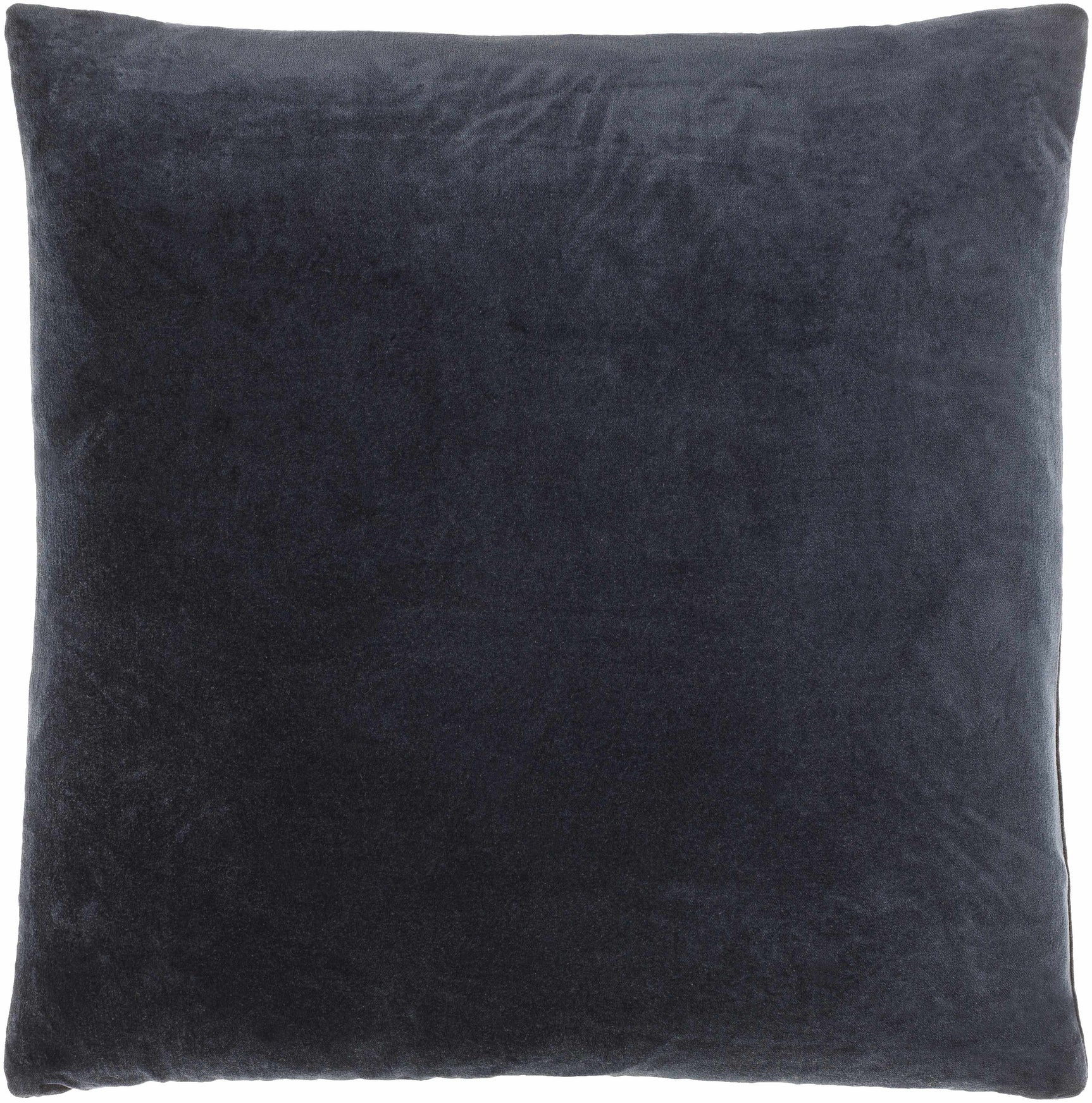 Rahiq Navy Blue Border Cotton Throw Pillow - Ornate Home