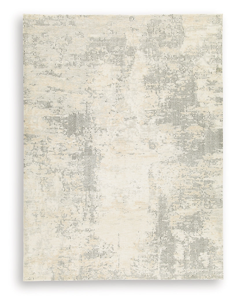 Raif Gray/White/Cream Large Rug - Ornate Home