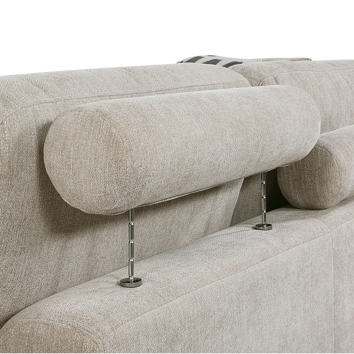 Raife Beige Armless Chair - Ornate Home
