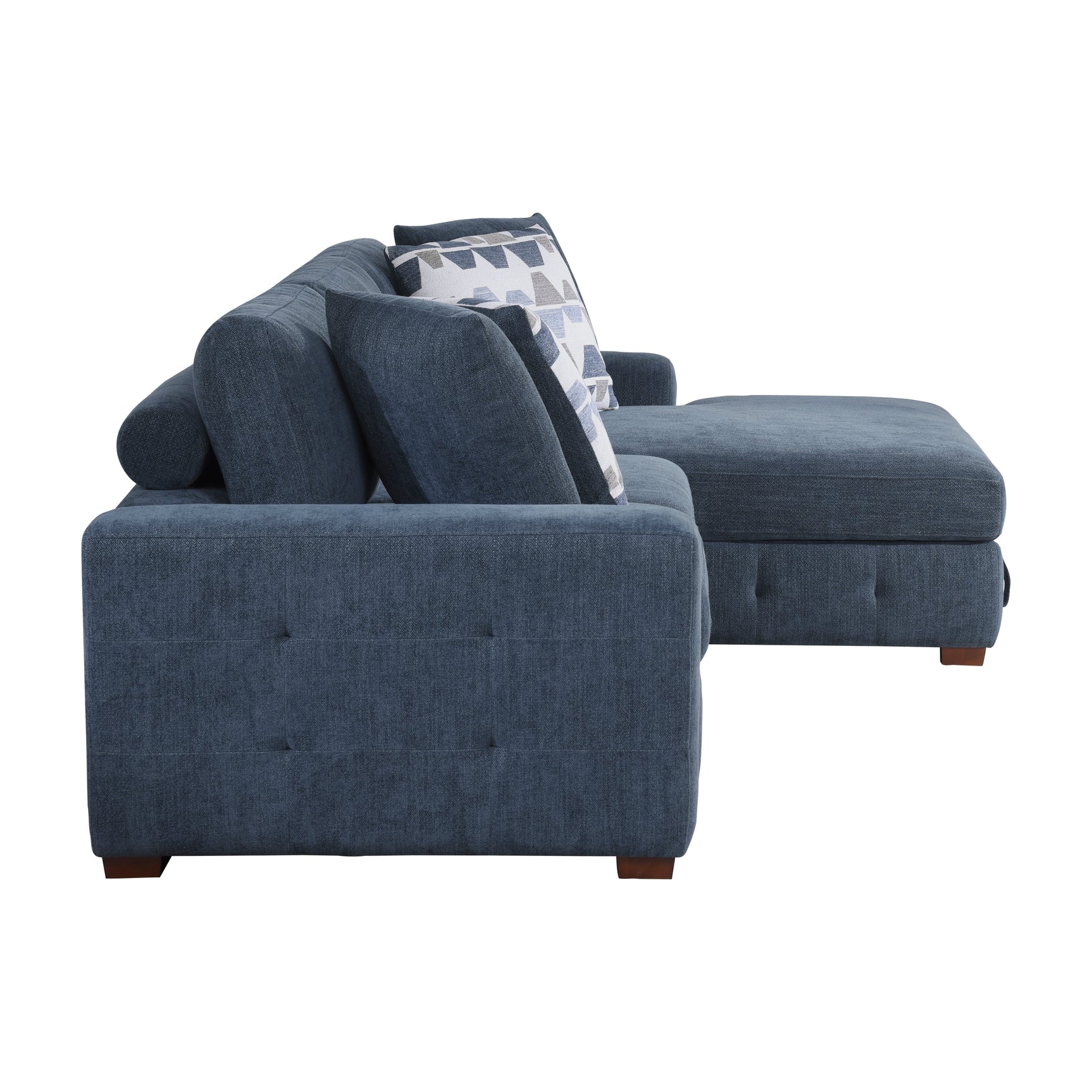 Raife Blue 2-Piece Sectional with Right Chaise - Ornate Home